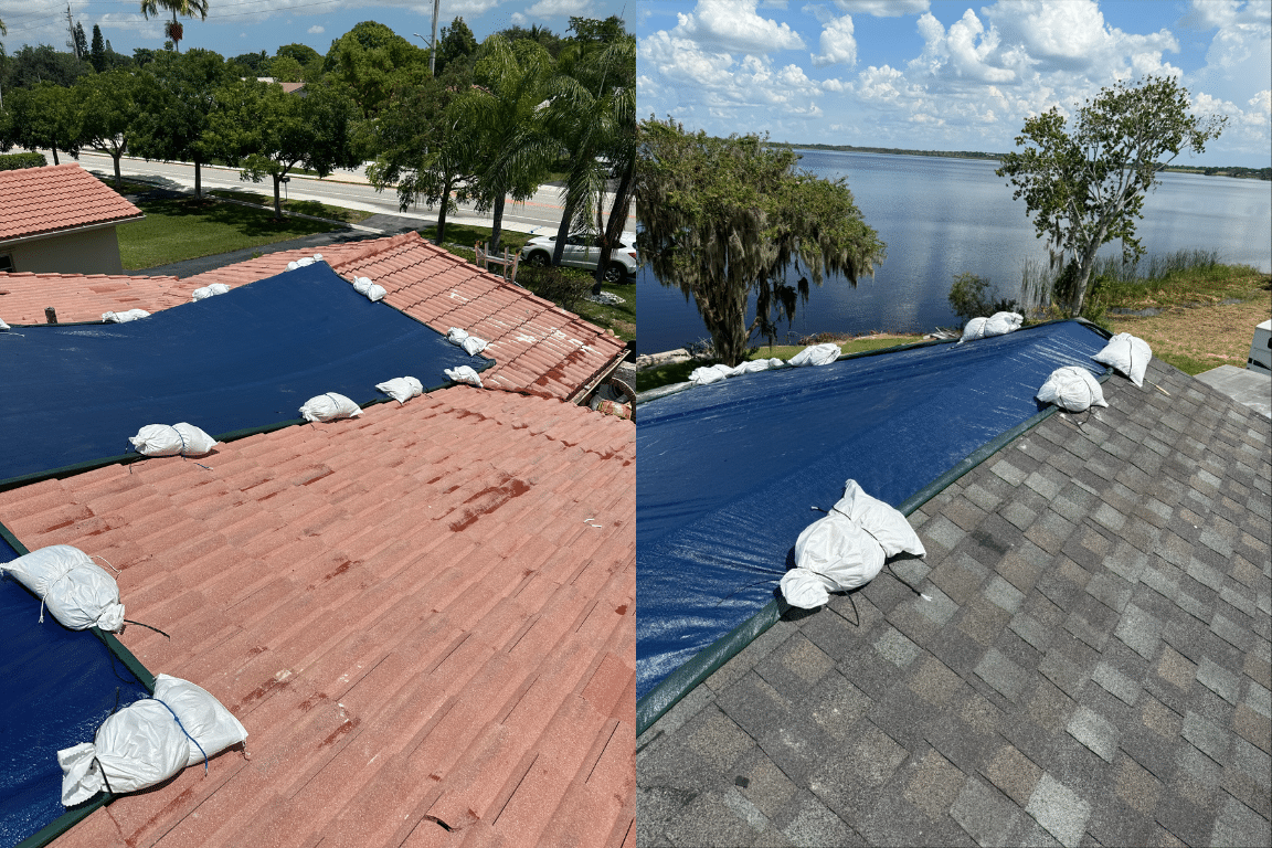 Tile vs. Shingle Roof Tarping: What You Need to Know