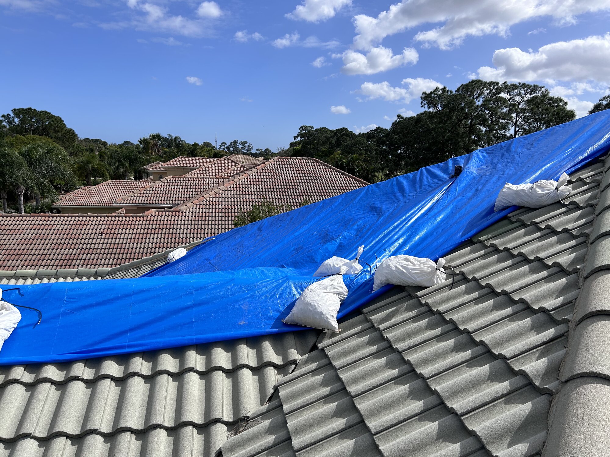 Hurricane response tarping - defensible claims evidence for adjusters