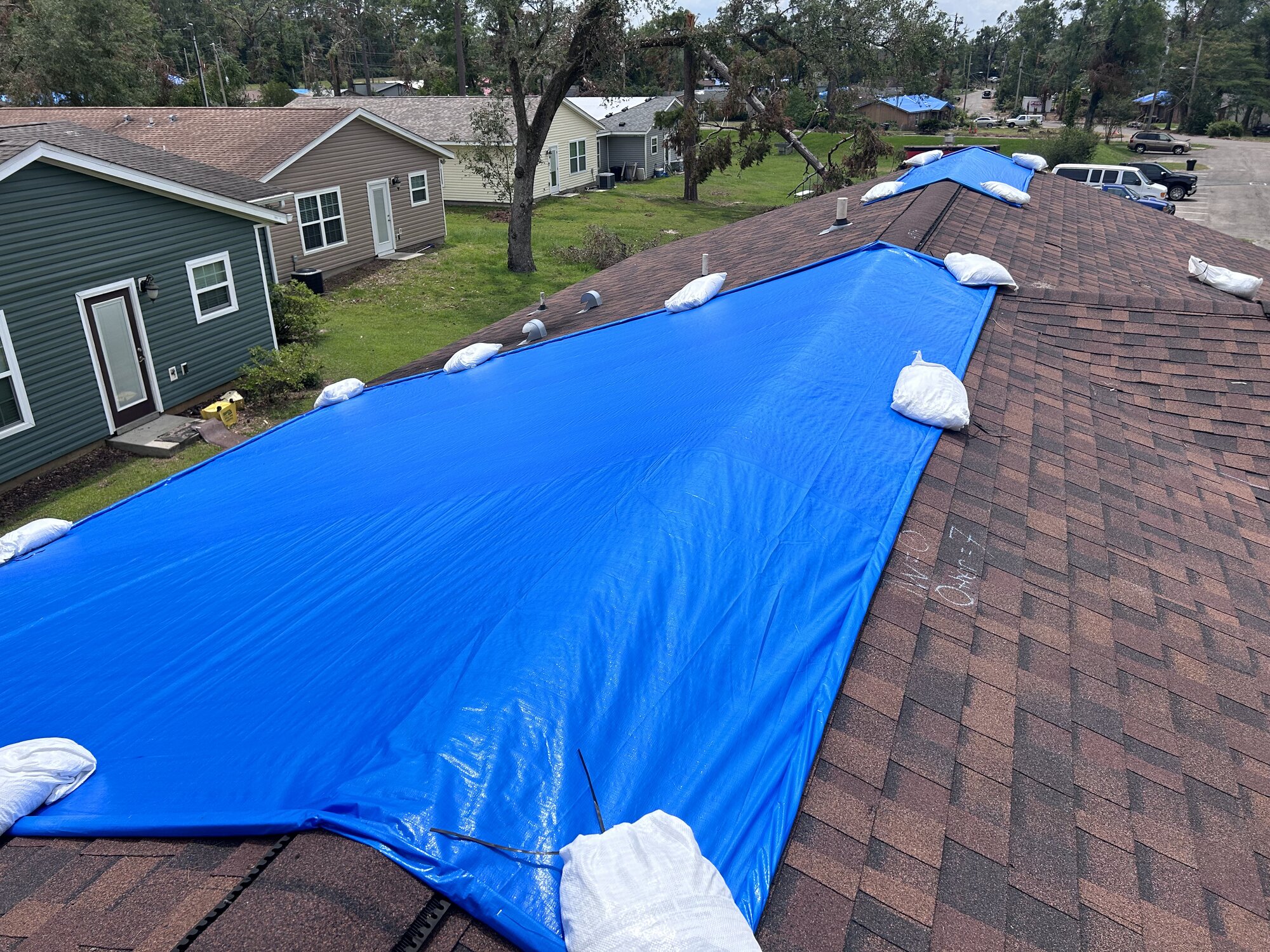 Residential roof protection - Xactware compatible claims photography