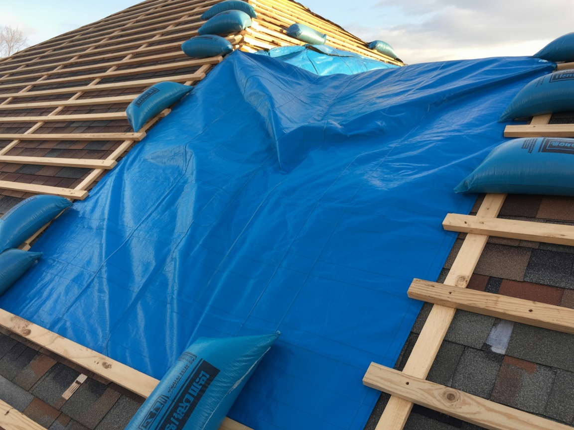 Emergency Roof Tarping Service
